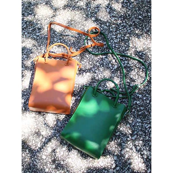 Yahki ヤーキ 2way レザーショルダーバッグ グリーン レディース ハンドバッグ ミニバッグ Hand Shoulder Bag Green Lady S Yh 343 in Rl Yh 343g Bags Groove 通販 Yahoo ショッピング