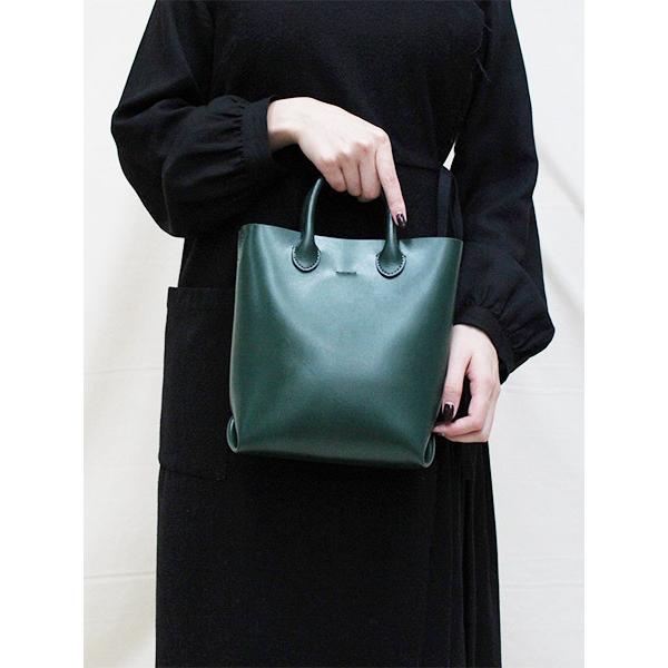 Yahki ヤーキ レザーショルダーバッグ 緑 グリーン 床革 ハンドバッグ コンパクト Soft W Face Tote Bag Green Lady S in Rl Yh 351g Bags Groove 通販 Yahoo ショッピング