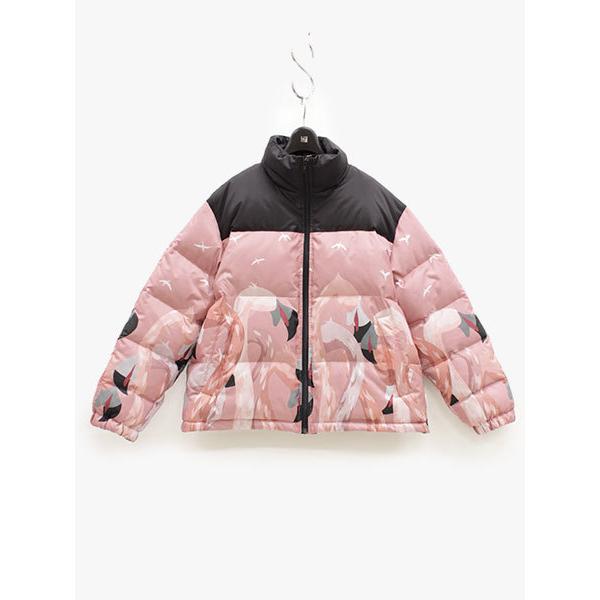 ネオンサイン Neon Sign ダウンジャケット ピンク バイカラー グラフィックプリント フラミンゴ ショートダウン Switch Flamingo Jkt Pink in Um 1379 Bags Groove 通販 Yahoo ショッピング
