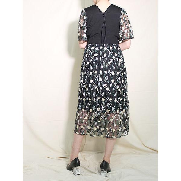 ロキト Lokitho ボタニカル刺繍ワンピース ブラック 黒 レディース ドレス ウエストベルト Botanical Emb Yoked Dress Yellow Lady S 21in Rl Lkf350op Bags Groove 通販 Yahoo ショッピング