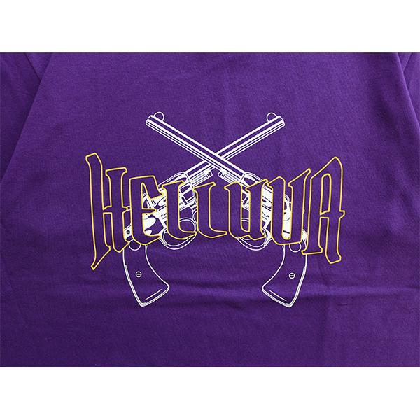 ヘルーヴァ マインド HeLLUVA MIND プリント 半袖Ｔシャツ M-XL パープル TWO PISTOLS T-SHIRT -PURPLE-｜ecoandstyle｜03