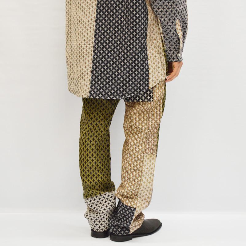 チルドレン オブ ザ ディスコーダンス children of the discordance トラウザーズパンツ ボトムス フルレングス EDO SILK PATCHWORK TROUSERS -CROSS ASST-｜ecoandstyle｜04