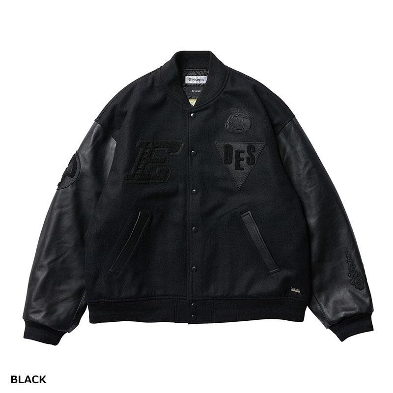 Evisen Skateboards ゑ エビセン スタジャン サイズM/L アウター 長袖 バーシティジャケット ストリート メンズ DELUXE VARSITY BOYS JACKET -2.COLOR-｜ecoandstyle｜03