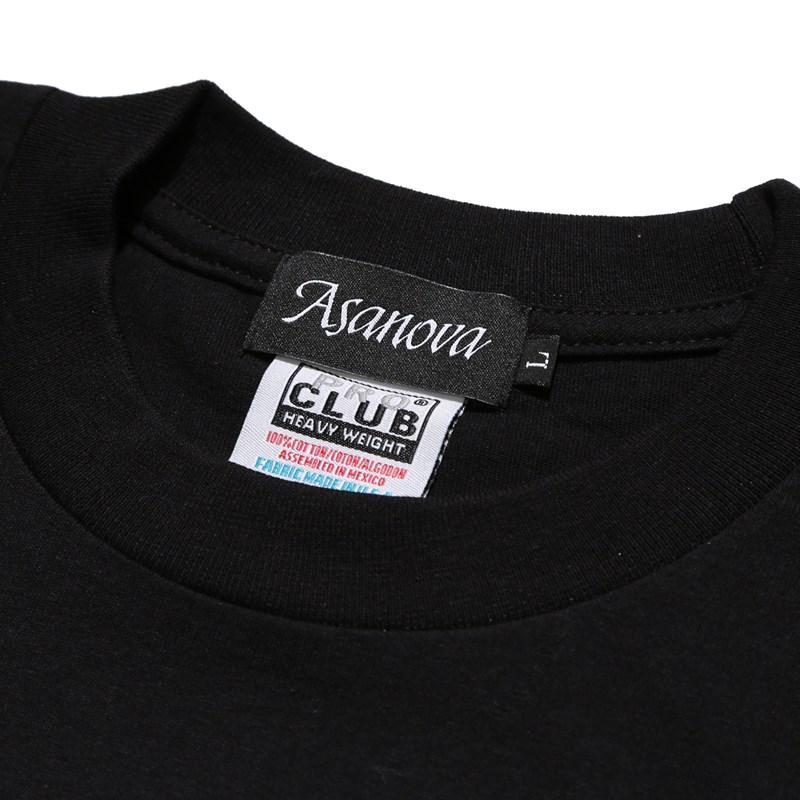 アサノヴァ Asanova Tシャツ M,L,XL,XXL,XXLサイズ ブラック/黒 トップス カットソー 半袖 クルーネック プリント 幾何学模様 OG LOGO TEE -BLACK-｜ecoandstyle｜05