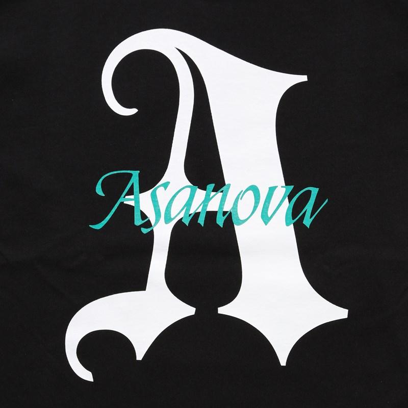 アサノヴァ Asanova Tシャツ M,L,XL,XXL,XXLサイズ ブラック/黒 トップス 半袖 クルーネック プリント オールドイングリッシュ BLACKLETTER TEE -BLACK-｜ecoandstyle｜04