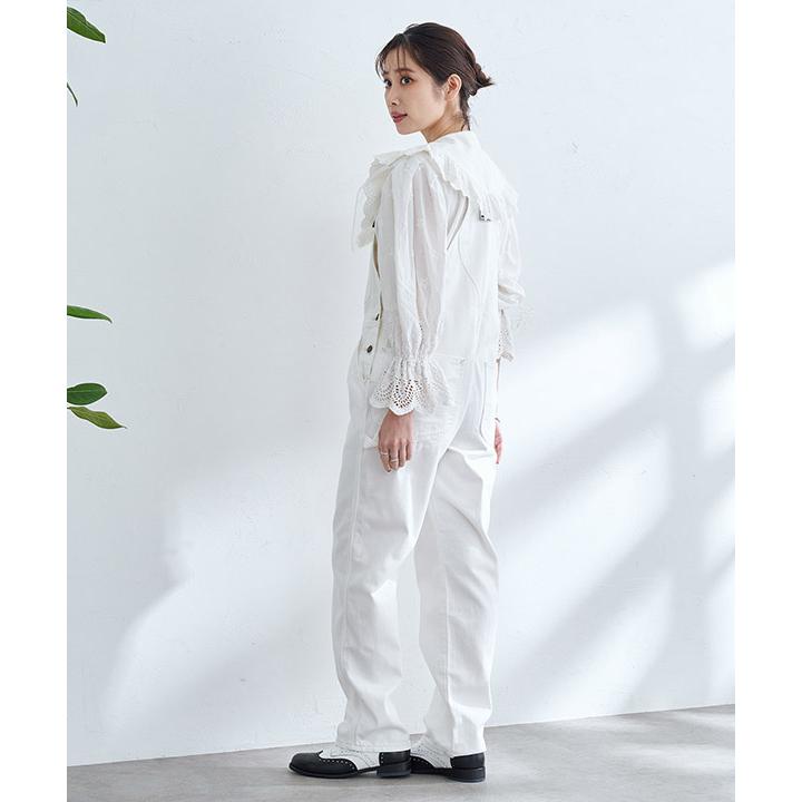 Lee オーバーオール デニム レディース ブラック/ブルー/ホワイト Sサイズ DUNGAREES TAPERED OVERALL -3.COLOR-｜ecoandstyle｜09