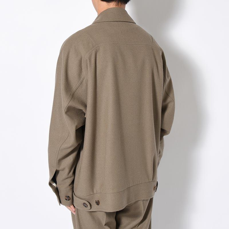 SEVEN BY SEVEN セブンバイセブン ウールジャケット メンズ アウター ジップアップブルゾン 長袖 サイズS/M MULTI POCKET BLOUSON Powder Melton -GRAY-の画像