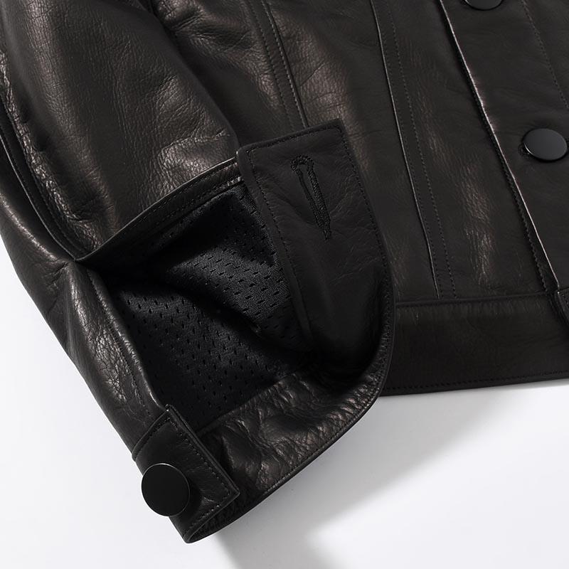 美品　blackmeans レザー　トラッカージャケット　サイズ3 blackmeans - 945-78TJ84-5 / トラッカージャケット（ブラック