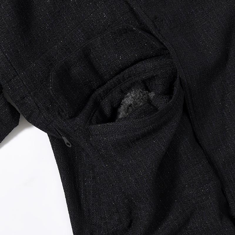 Leh レー オーバーコート ロングコート フードコート 長袖 サイズM/L OVER COAT -NAVY-の画像