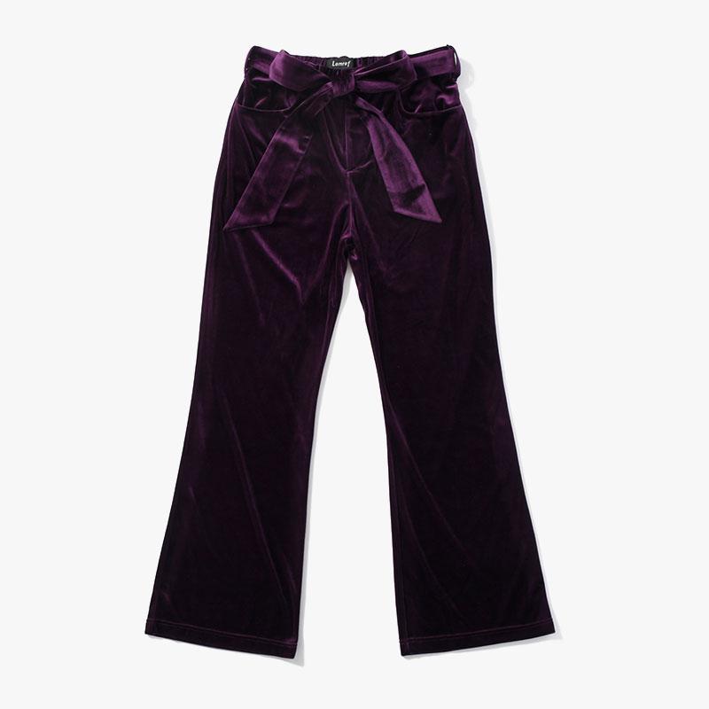 Lamrof ラムロフ ベロアパンツ メンズ ボトムス フレアパンツ Lamrof ラムロフ ベロアパンツ メンズ ボトムス フレアパンツ