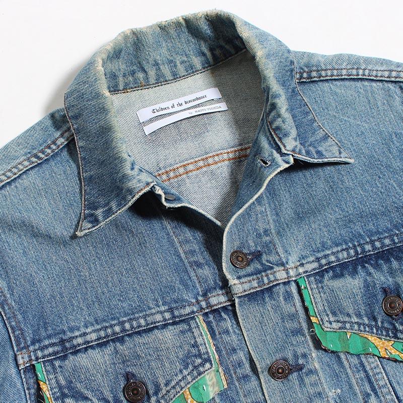 children of the discordance リメイクデニムジャケット サイズ2 長袖 ブルゾン Gジャン メンズ NY RE-PATCH WORK DENIM JACKET size:2 -BLUE A-の画像