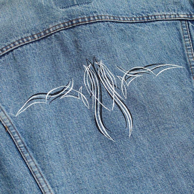 children of the discordance リメイクデニムジャケット サイズ2 長袖 ブルゾン Gジャン メンズ NY RE-PATCH WORK DENIM JACKET size:2 -BLUE A-の画像