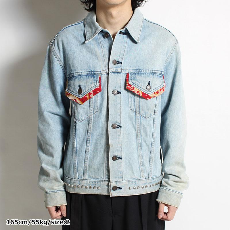 children of the discordance リメイクデニムジャケット サイズ2 長袖 ブルゾン Gジャン メンズ NY RE-PATCH WORK DENIM JACKET size:2 -BLUE B-の画像