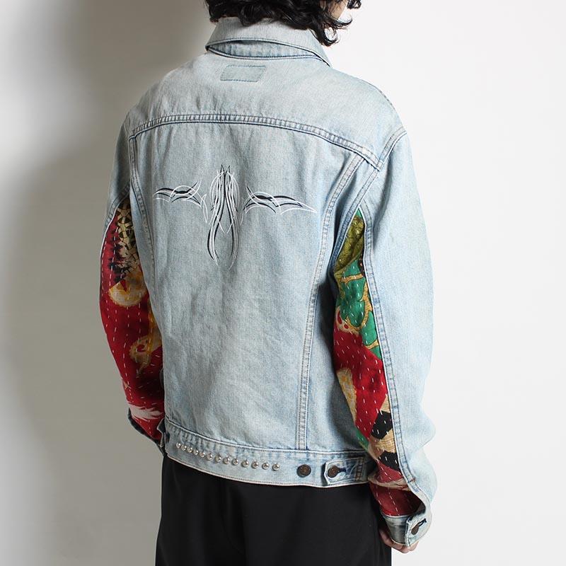 children of the discordance リメイクデニムジャケット サイズ2 長袖 ブルゾン Gジャン メンズ NY RE-PATCH WORK DENIM JACKET size:2 -BLUE B-の画像