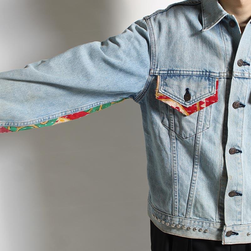 children of the discordance リメイクデニムジャケット サイズ2 長袖 ブルゾン Gジャン メンズ NY RE-PATCH WORK DENIM JACKET size:2 -BLUE B-の画像