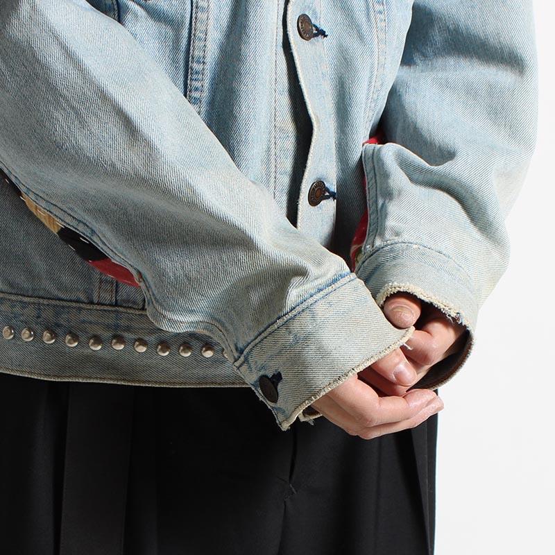 children of the discordance リメイクデニムジャケット サイズ2 長袖 ブルゾン Gジャン メンズ NY RE-PATCH WORK DENIM JACKET size:2 -BLUE B-の画像