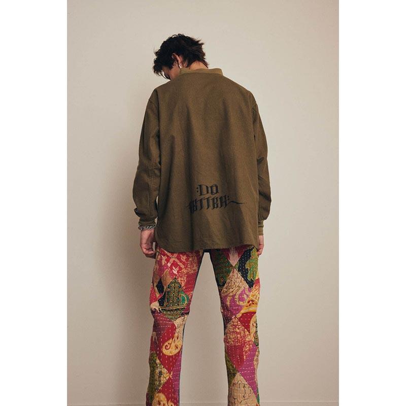 チルドレンオブザディスコーダンス デニム リメイク プルオーバー ハーフジップ チルドレンオブザディスコーダンス デニム リメイク プルオーバー