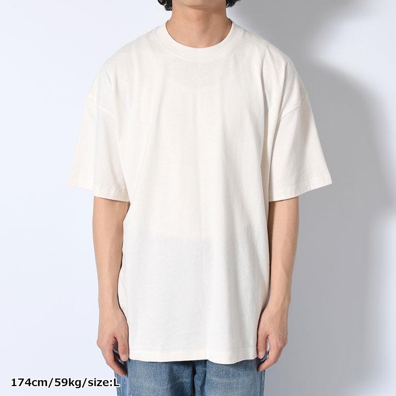 BRAIN DEAD ブレインデッド 2パックTシャツ メンズ トップス 半袖 無地 ロゴ刺繍 クルーネック サイズM-XL 2-PACK EASY TEES -NATURAL-｜ecoandstyle｜04