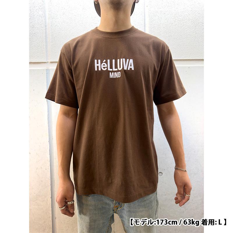 HeLLUVA MIND ヘルーヴァ マインド Tシャツ トップス 半袖 ブラウン アイボリー チャコール グレー ロゴ 男女兼用  OG EMB T-SHIRT -3.COLOR-｜ecoandstyle｜10