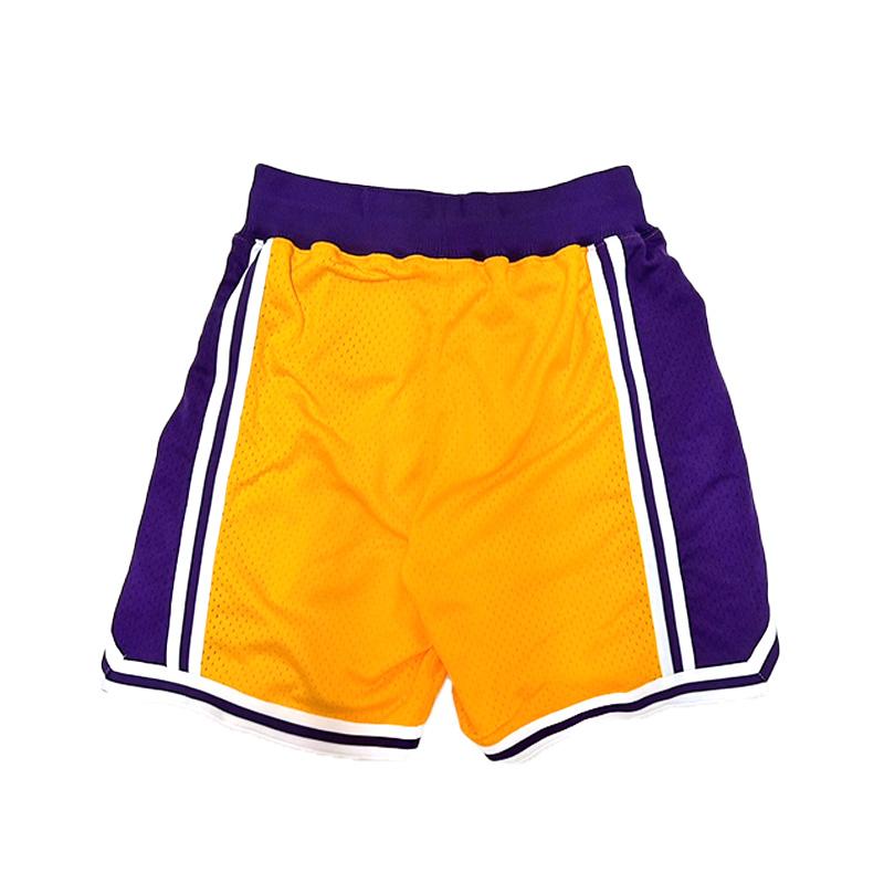 MITCHELL&NESS ミッチェルアンドネス ショーツ ハーフパンツ レイカーズ バスケ ストリート ブラック NBA AUTHENTIC HOME SHORTS LAKERS -YELLOW-｜ecoandstyle｜02