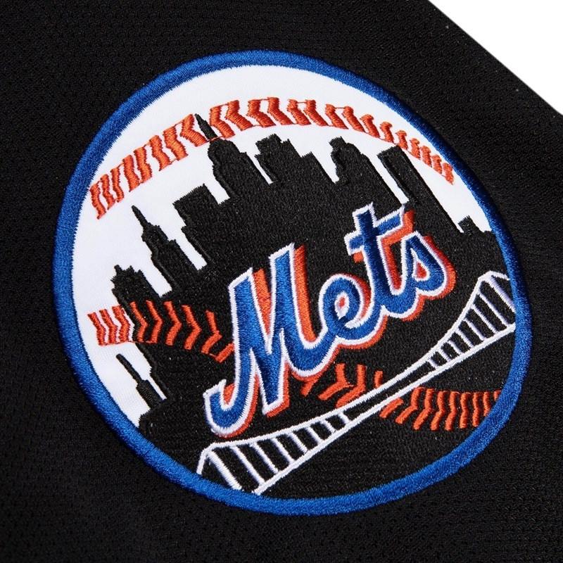 MITCHELL&NESS ミッチェルアンドネス トップス シャツ ユニフォーム ブラック MLB AUTHENTIC BP JERSEY BUTTON FRONT METS 2000 MIKE PIAZZA -BLACK-｜ecoandstyle｜04