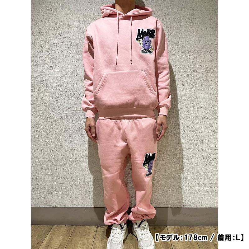 MOBB ×The Pink モブ ピンク コラボ パーカーフーディ ブラック/黒 