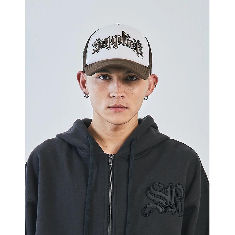 SUPPLIER サプライヤー キャップ 帽子 メッシュ ロゴ ユニセックス 男女兼用 ブラック ブラウン IRON MESH CAP -2.COLOR-｜ecoandstyle｜06