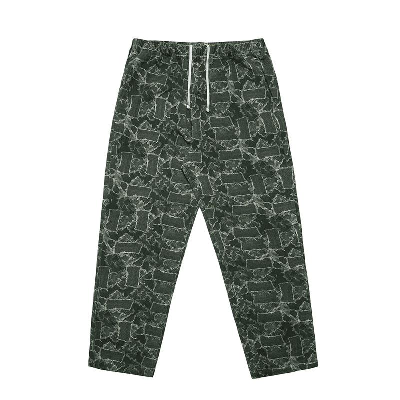 チアーズ Cheers パンツ ボトムス パッチワークデニム風 ブラック M-XL 