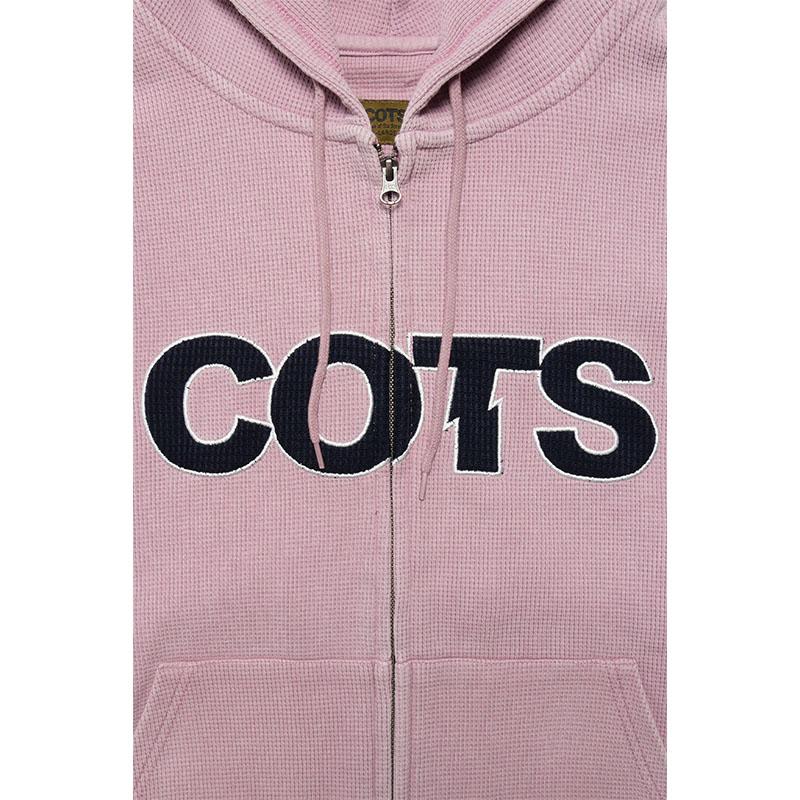 コッツ COTS フーディー パーカー ジップアップ ブラック/ピンク M-XL