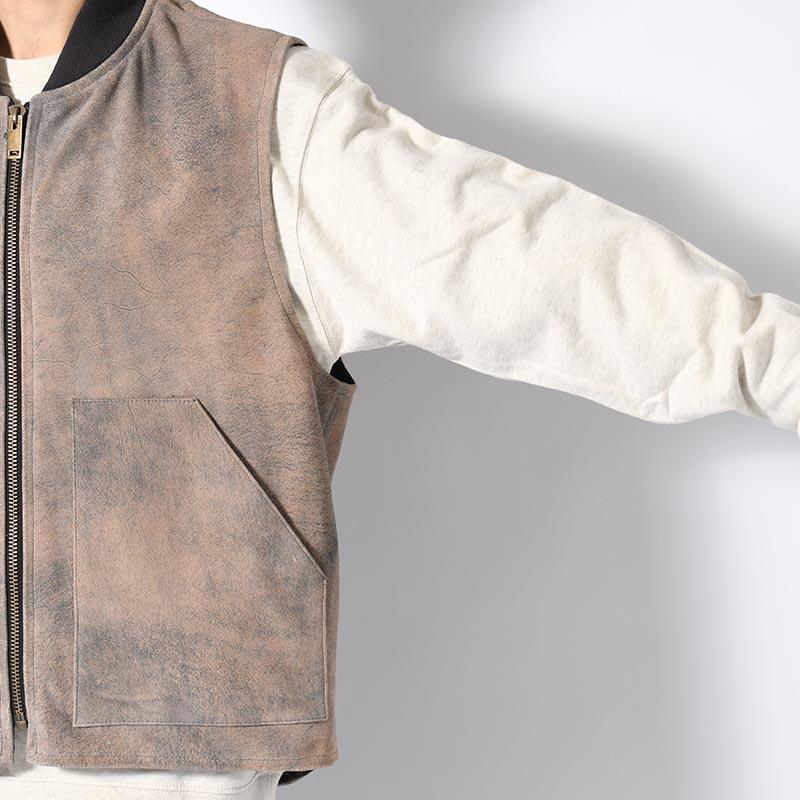 【ヴィンテージ】カスタムレザーベスト SEVEN BY セブンバイセブン レザーベスト スエード ヴィンテージ