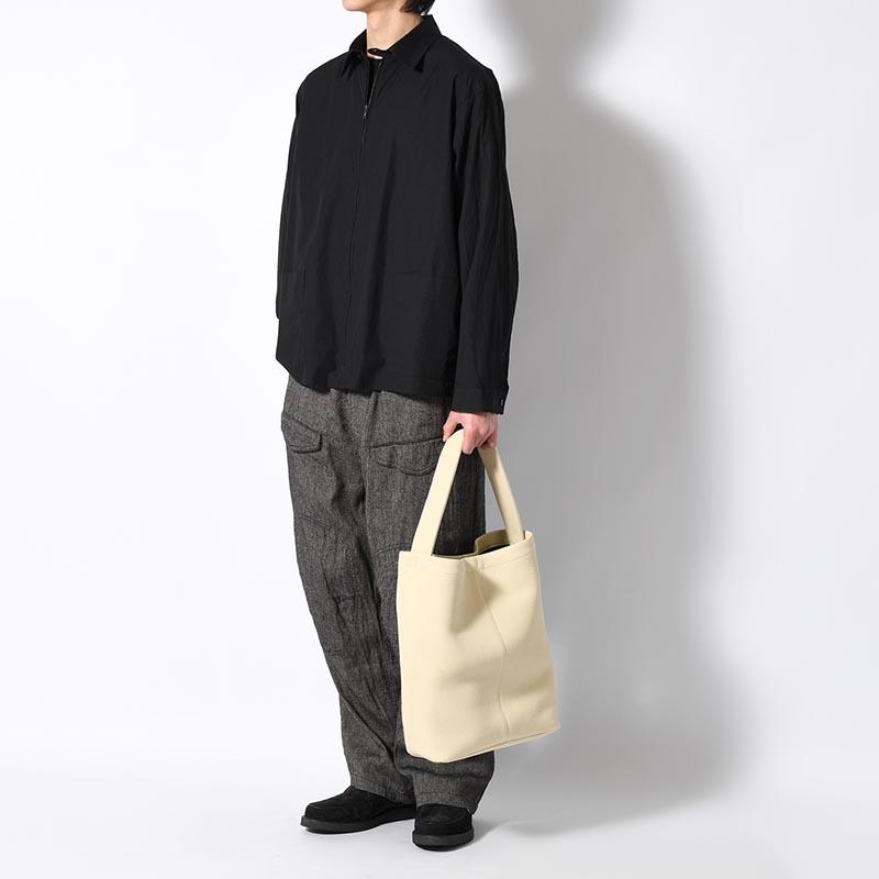 ITTI マリーバケットショルダートートバッグ シュリンクレザー ブラック MARY BUCKET SHOULDER / DIPLO SKY｜サステイナブルレザーのワン