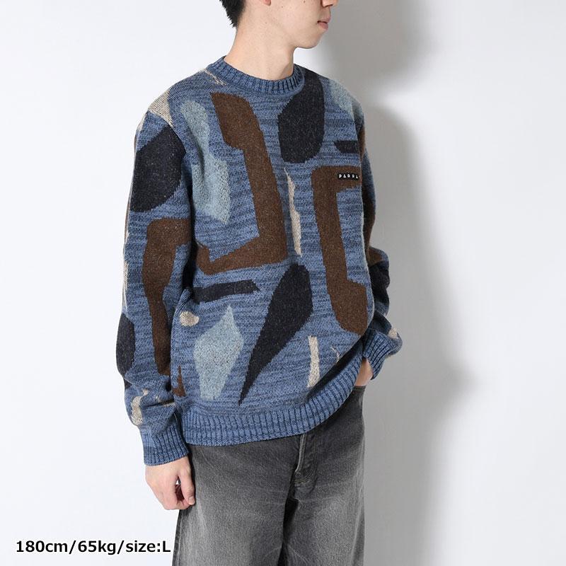 by Parra バイパラ グラフィックニット 長袖 トップス メンズ 