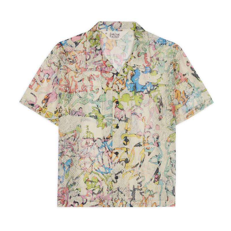 BRAIN DEAD（ブレインデッド） 総柄シャツ メンズ トップス 半袖 