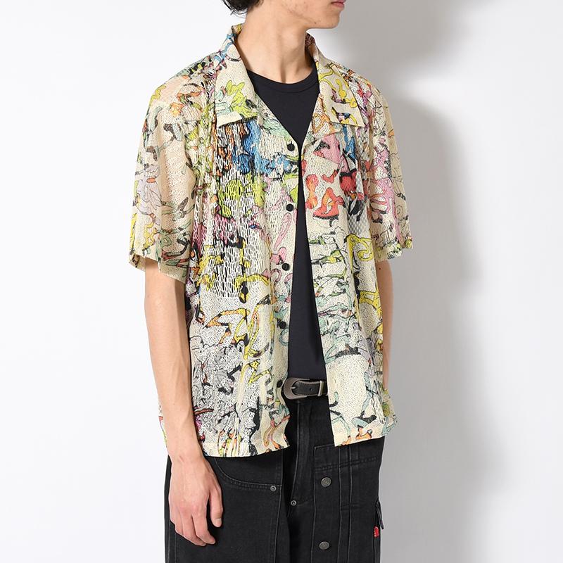 BRAIN DEAD（ブレインデッド） 総柄シャツ メンズ トップス 半袖 