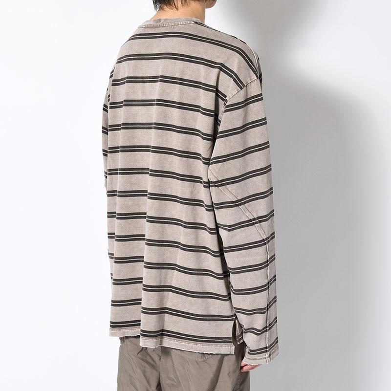 SandWaterr サンドウォーター ボーダーロンT カットソー 総柄 T