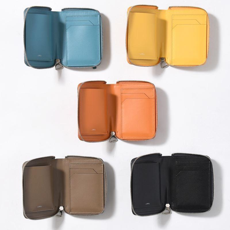 ITTI（イッチ） 二つ折り財布 コンパクトウォレット レザー 本革