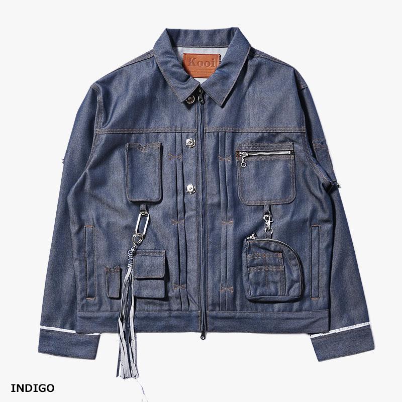 KOOI コーイ デニムジャケット メンズ アウター トラッカージャケット