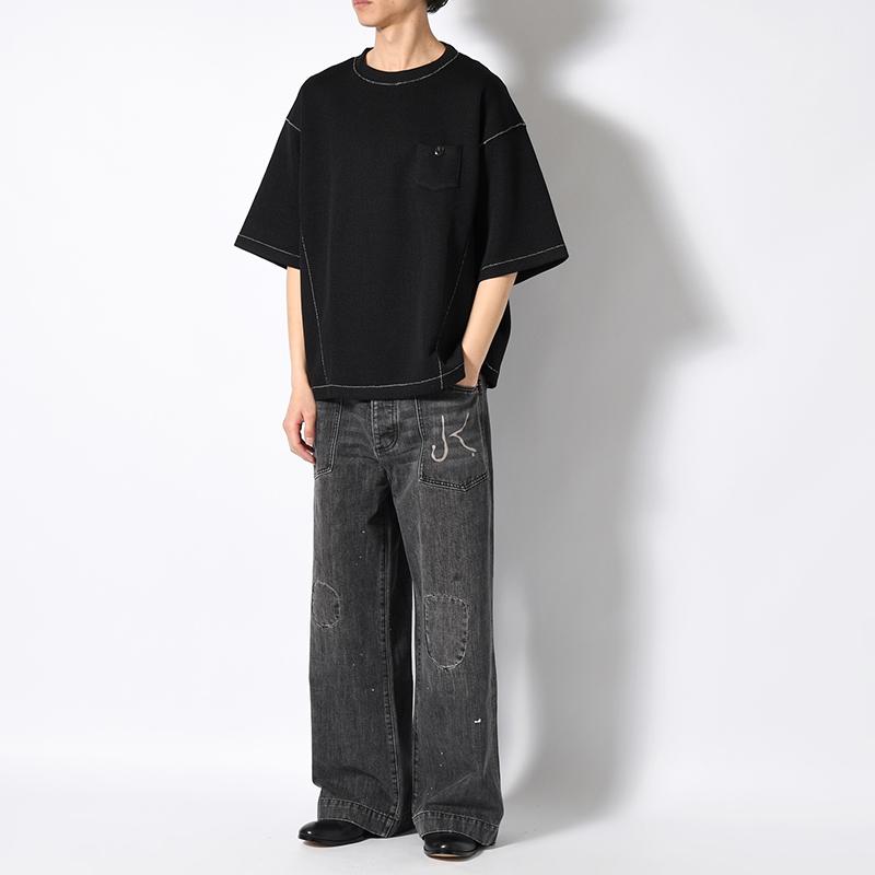 KOOI コーイ デニムパンツ メンズ ボトムス ベイカーデニム ワイド