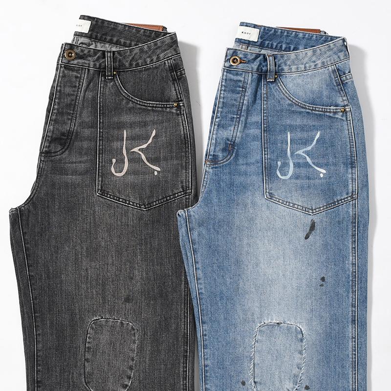 KOOI コーイ デニムパンツ メンズ ボトムス ベイカーデニム ワイド