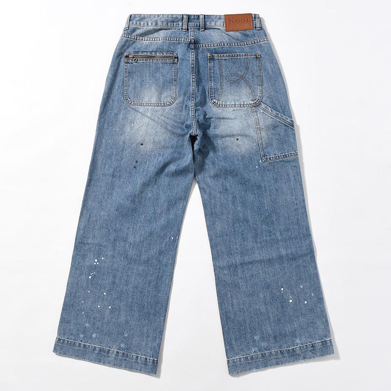 KOOI コーイ デニムパンツ メンズ ボトムス ベイカーデニム ワイド