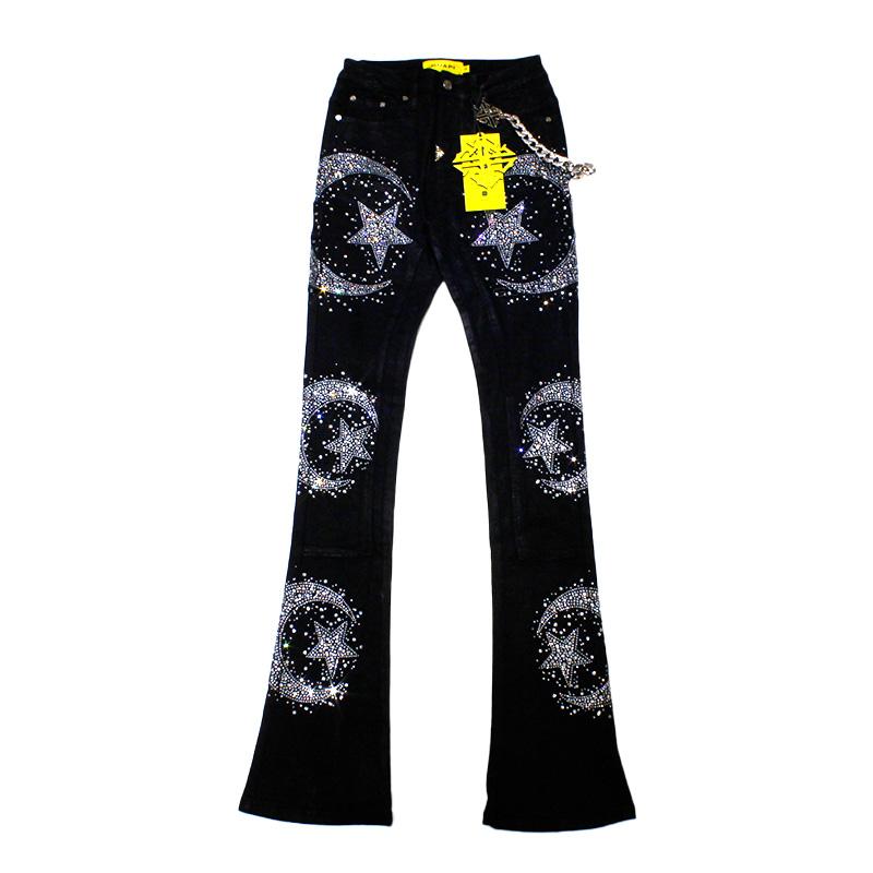 GUAPI グアピ フレア デニムパンツ ボトムス ジーンズ メンズ ロング丈