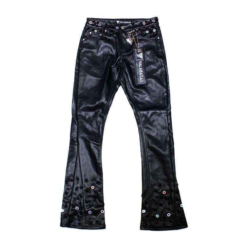 VALABASAS ヴァラバサス レザーパンツ ボトムス ロング スタック