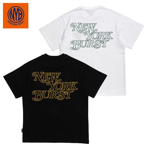 NEW YORK BURST NYB ニューヨークバースト Tシャツ ロゴ 刺繍 ブラック 