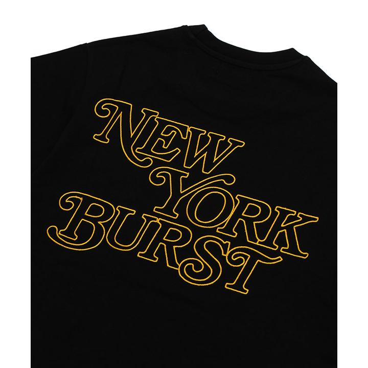 NEW YORK BURST NYB ニューヨークバースト Tシャツ ロゴ 刺繍 ブラック 