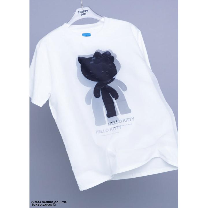 トリッピーミキオアート TRIPPY MIKIO ART Tシャツ HELLO KITTY BLACK