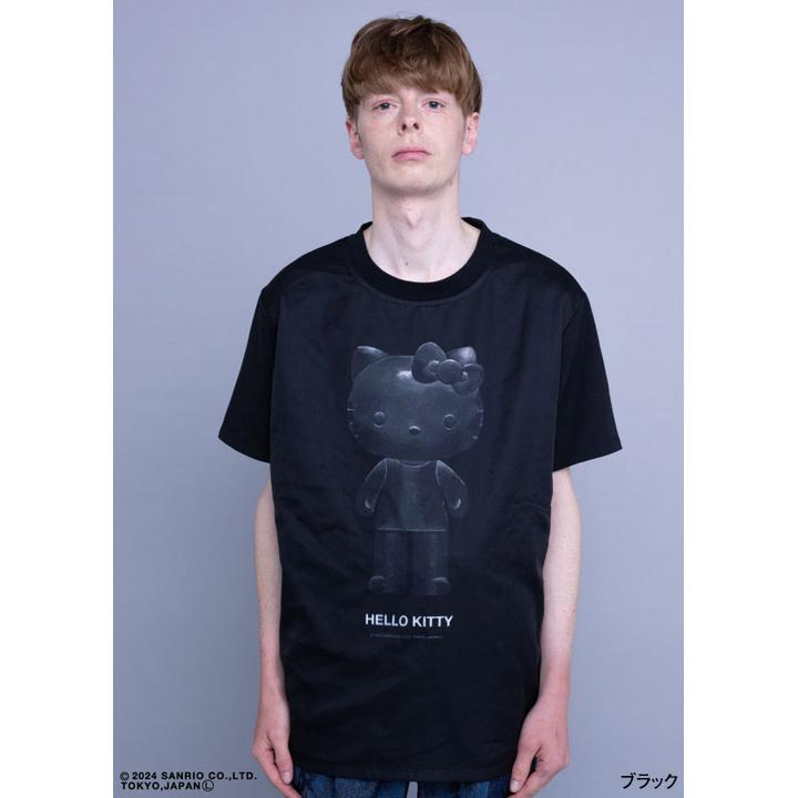 トリッピーミキオアート TRIPPY MIKIO ART Tシャツ HELLO KITTY BLACK