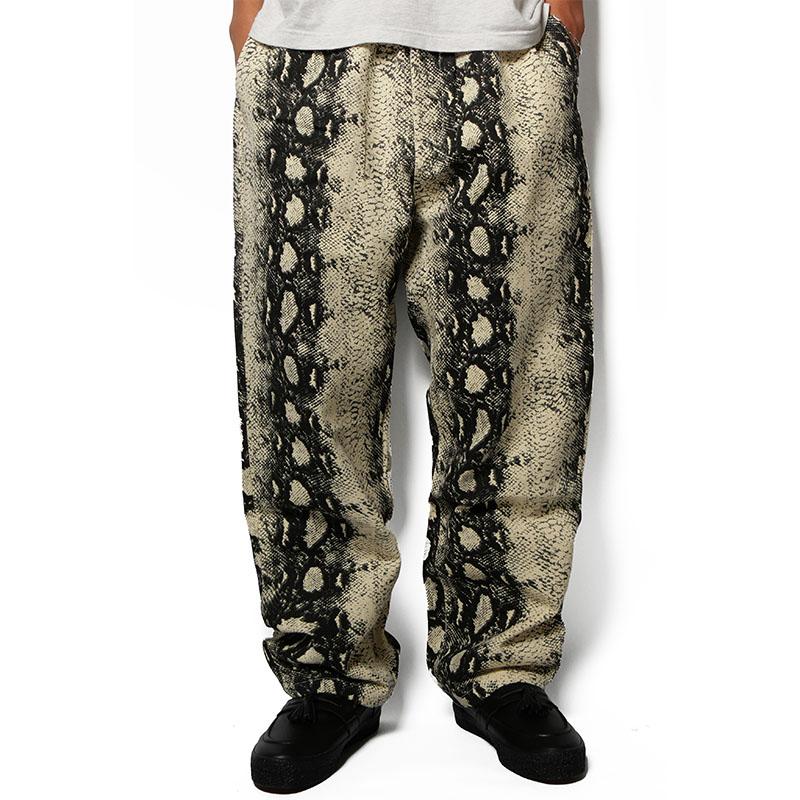 チアーズ Cheers パンツ ボトムス パイソン柄 ヘビ柄 ナチュラル M-XL