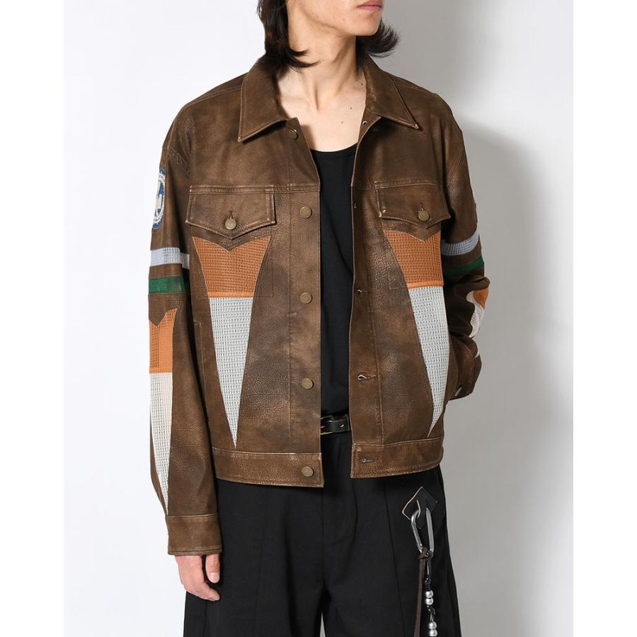 blackmeans ブラックミーンズ /24SSメッシュ フーデットジャケット blackmeans ブラックミーンズ 26SS レザージャケット メッシュ
