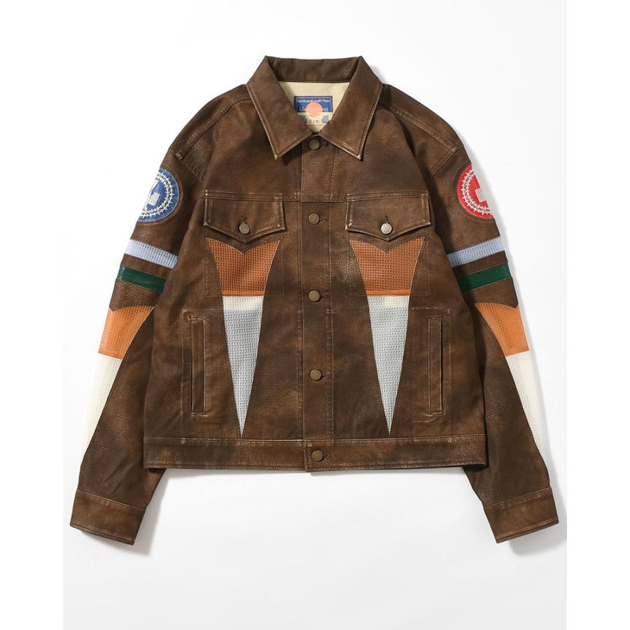 blackmeans ブラックミーンズ 26SS レザージャケット メッシュ