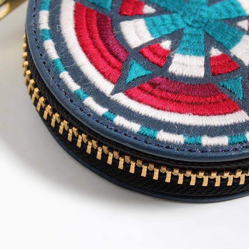blackmeans ブラックミーンズ　ケース　小銭入れ　レザー　刺繍 ブラックミーンズ blackmeans 刺繍コインケース レザー 牛革 革小物